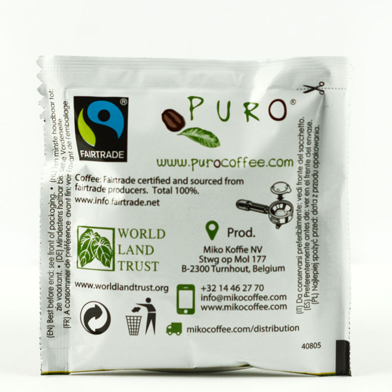 Пуро кафе филтър дози Файертрейд 100 бр.