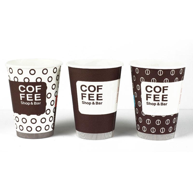 Чаши картон 200/7.5 oz ЕС К-Кафе зърна трио 3000 бр.