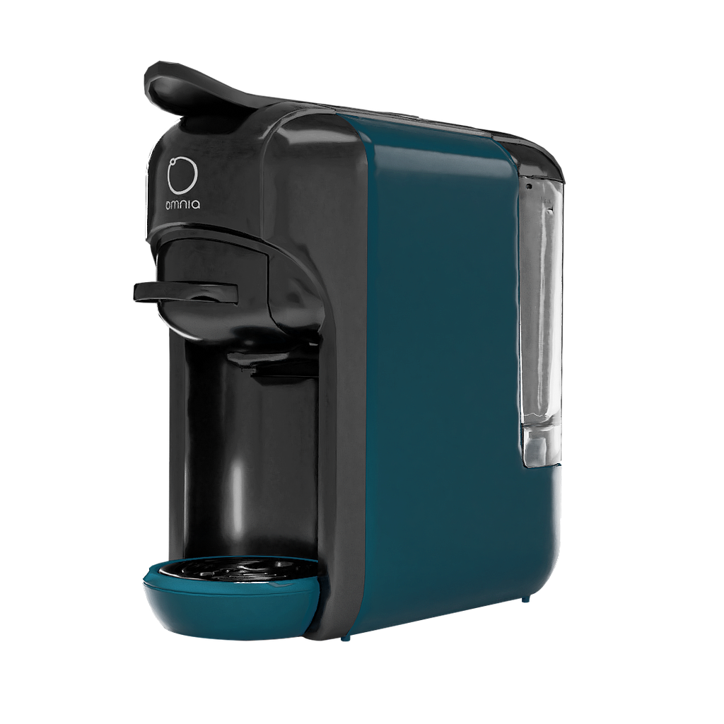 Омниа кафе машина комбинирана DG+NE синьо-зелена 