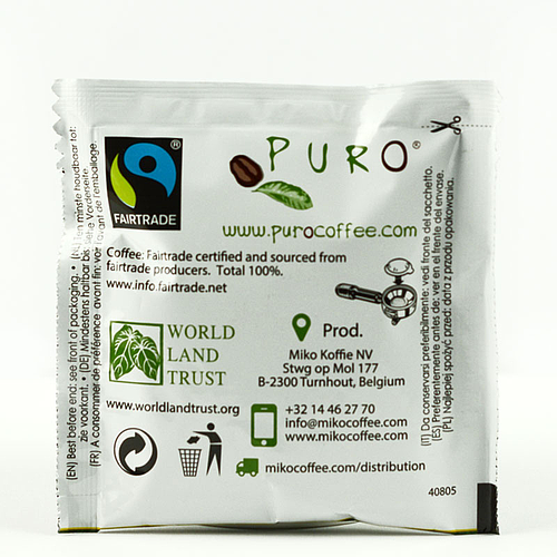 Пуро кафе филтър дози Файертрейд 100 бр.