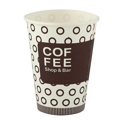 Чаши картон 200/7.5 oz ЕС К-Кафе зърна трио 3000 бр.