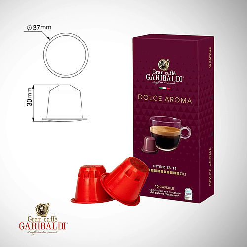Гарибалди кафе капсули Долче Арома 10 бр./5.5гр. NESP система