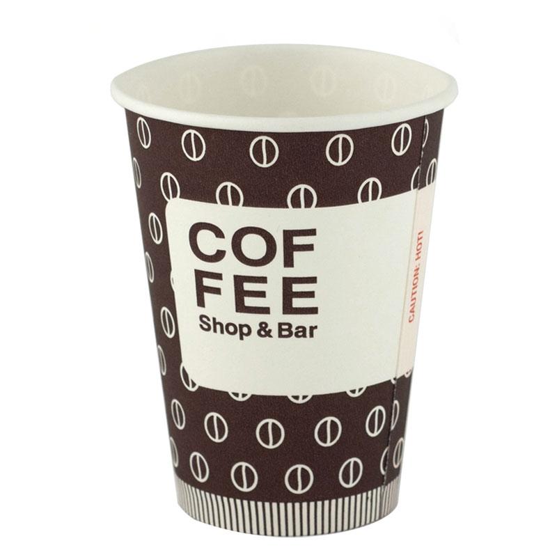 Чаши картон 200/7.5 oz ЕС К-Кафе зърна трио 3000 бр.