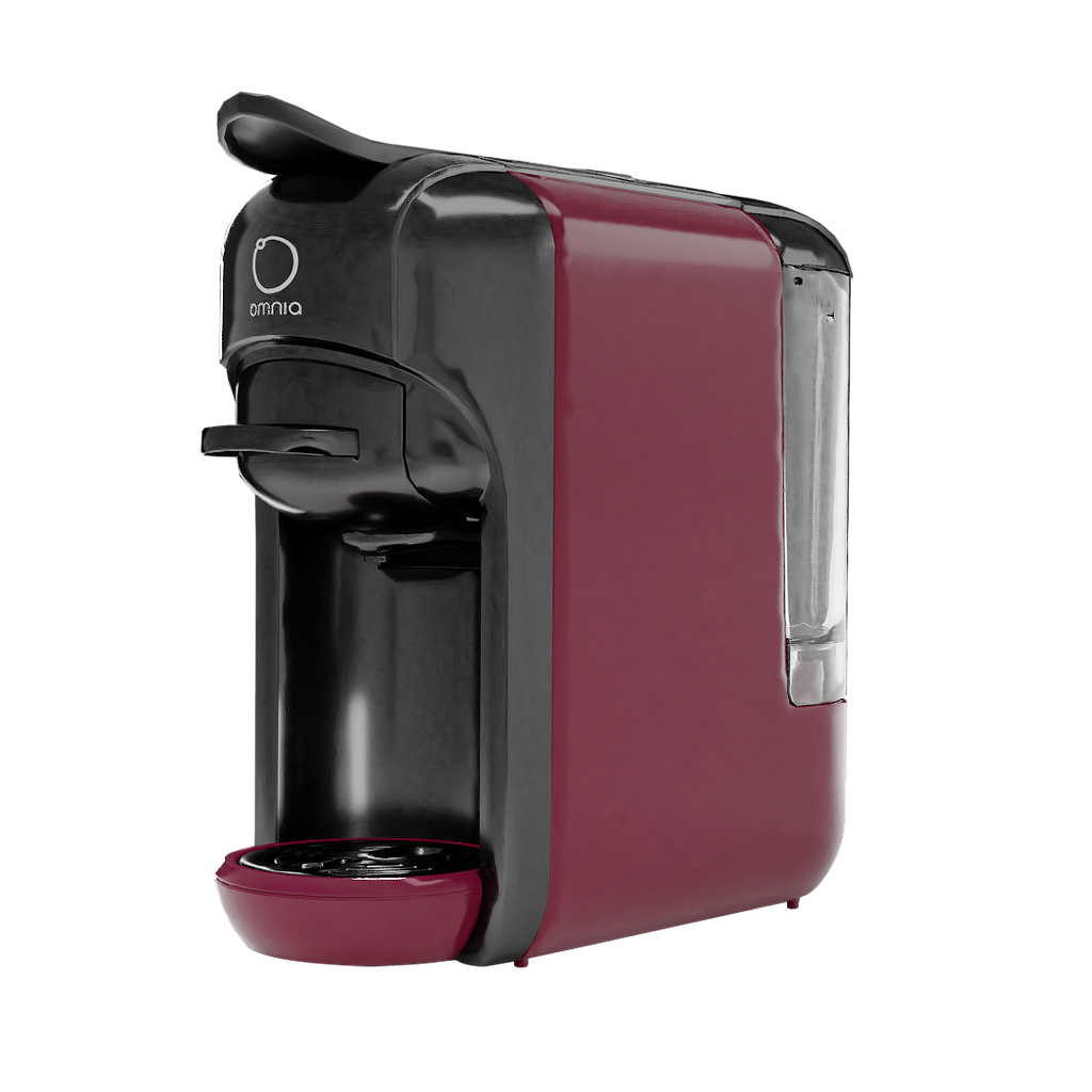 Омниа кафе машина комбинирана DG+NE розово-червена