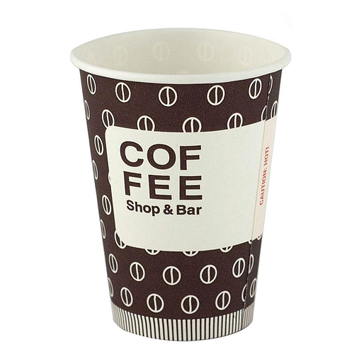 Чаши картон 200/7.5 oz ЕС Кафе-зърна трио 3000 бр.
